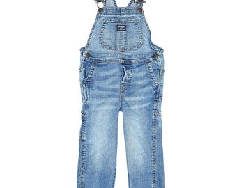 Vintage 2000s 00s Boys Oshkosh Denim Overalls Sz 4T