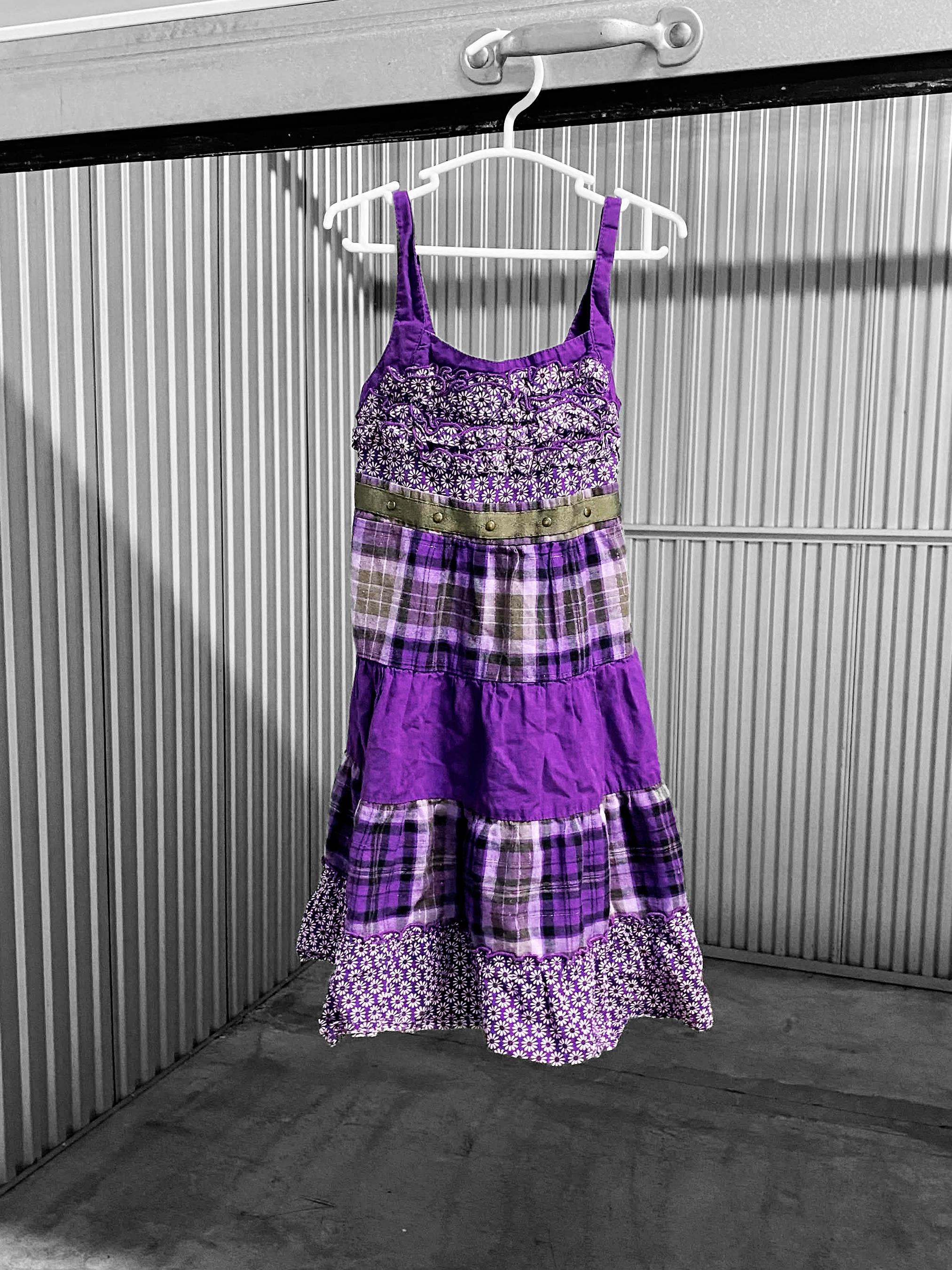 purple dresses promotion Lilac Purple Floral-Print Long Prom Dress A1135 Lilac / 2