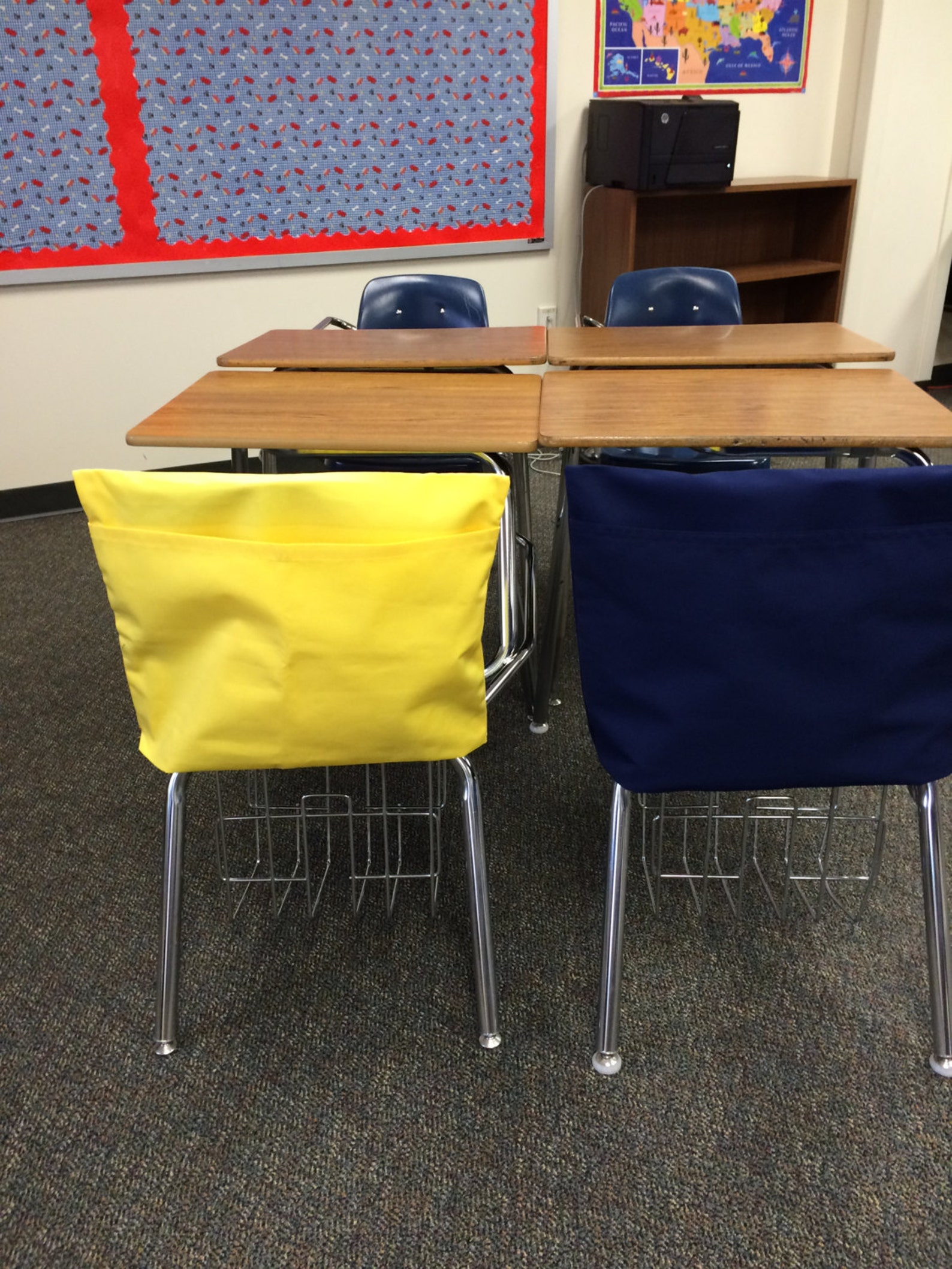 Chair Pocket Bag for First thru Fourth Grade Desk Set of 20 Etsy