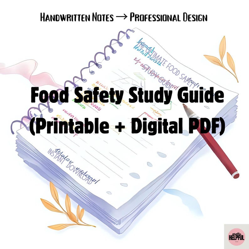 Food Safety Study Guide | Servsafe Exam Prep (digital PDF) - Etsy