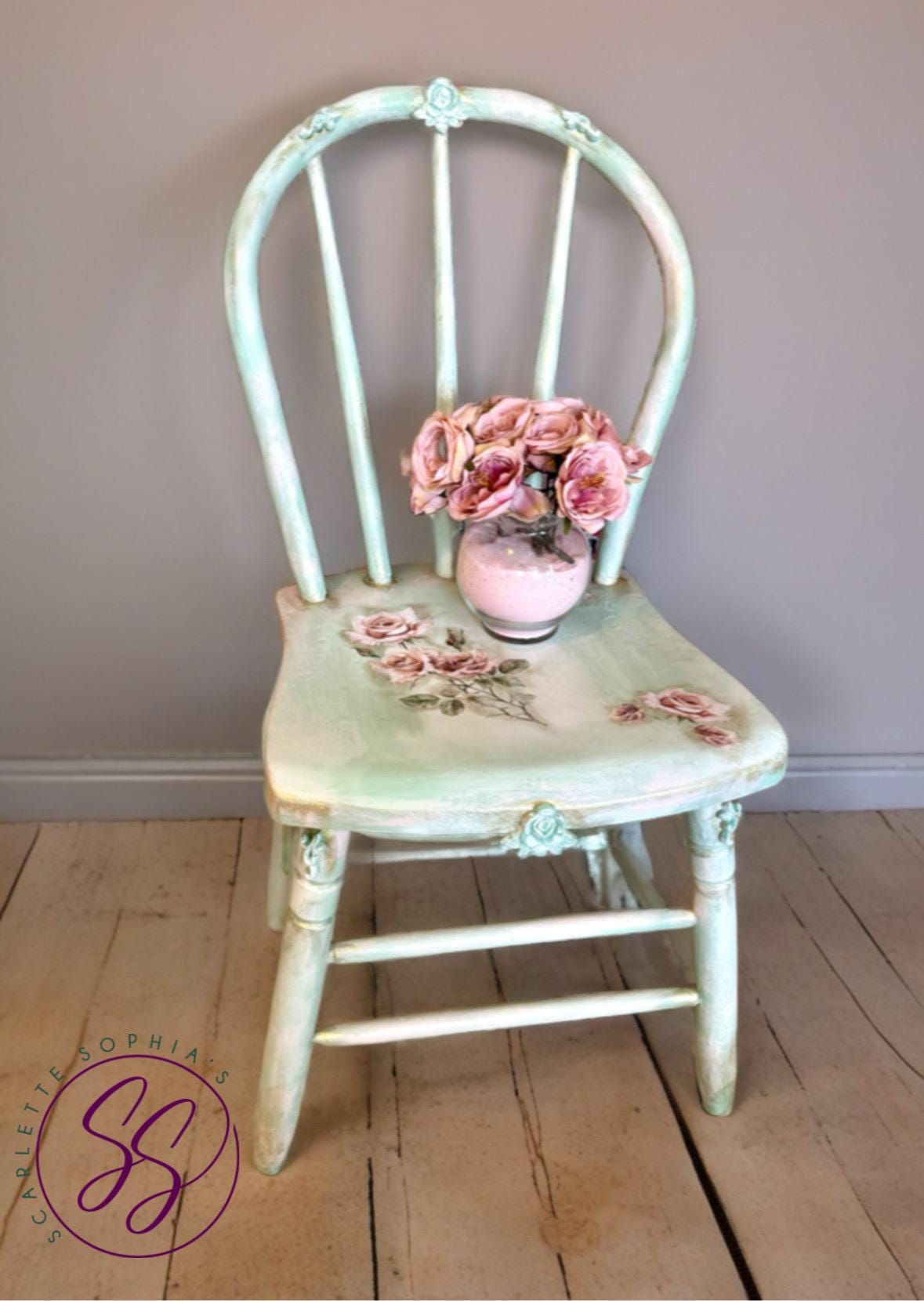 Vintage Floral Chair