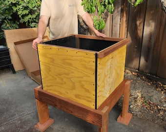 CFT Worm Bin, Continuous Flow Through, Vermicompost, Large Worm Farm, Worm Compost, Worm Composting, Worm Composter, Compost Bin, CFT