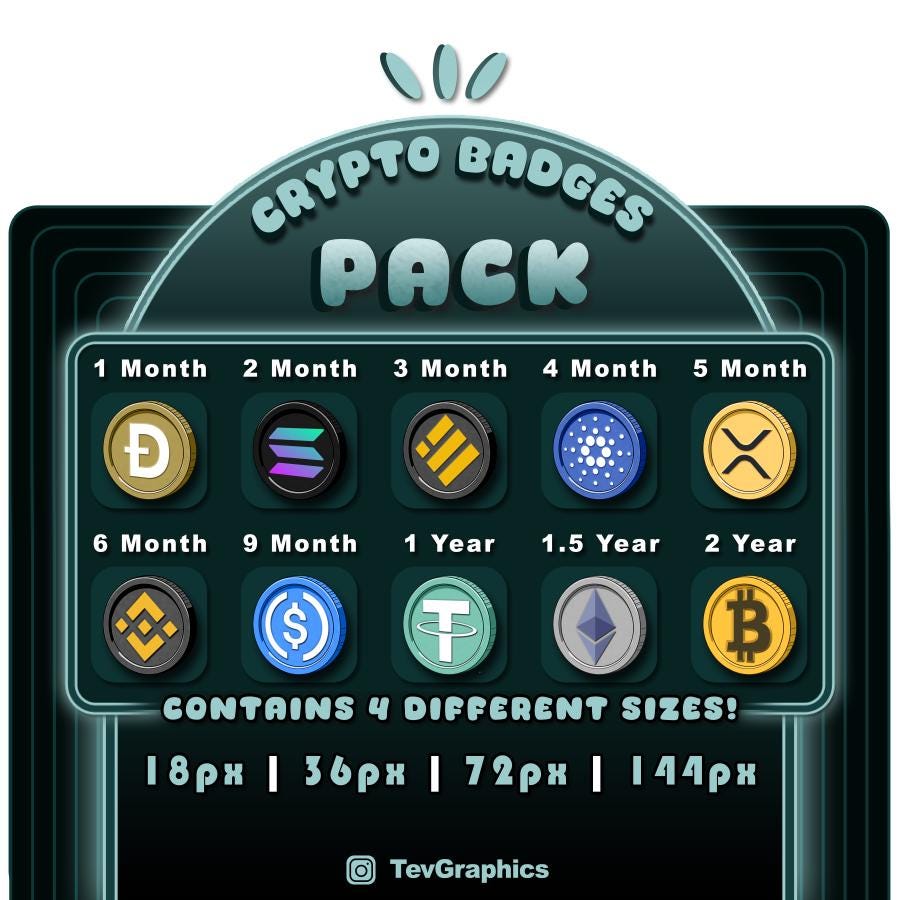 Crypto Badge - Etsy