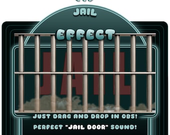 Jail Door Slam Effekt (mit Sound) - Twitch, Kick, YouTube Overlay | 1080p (Digitaler Download)