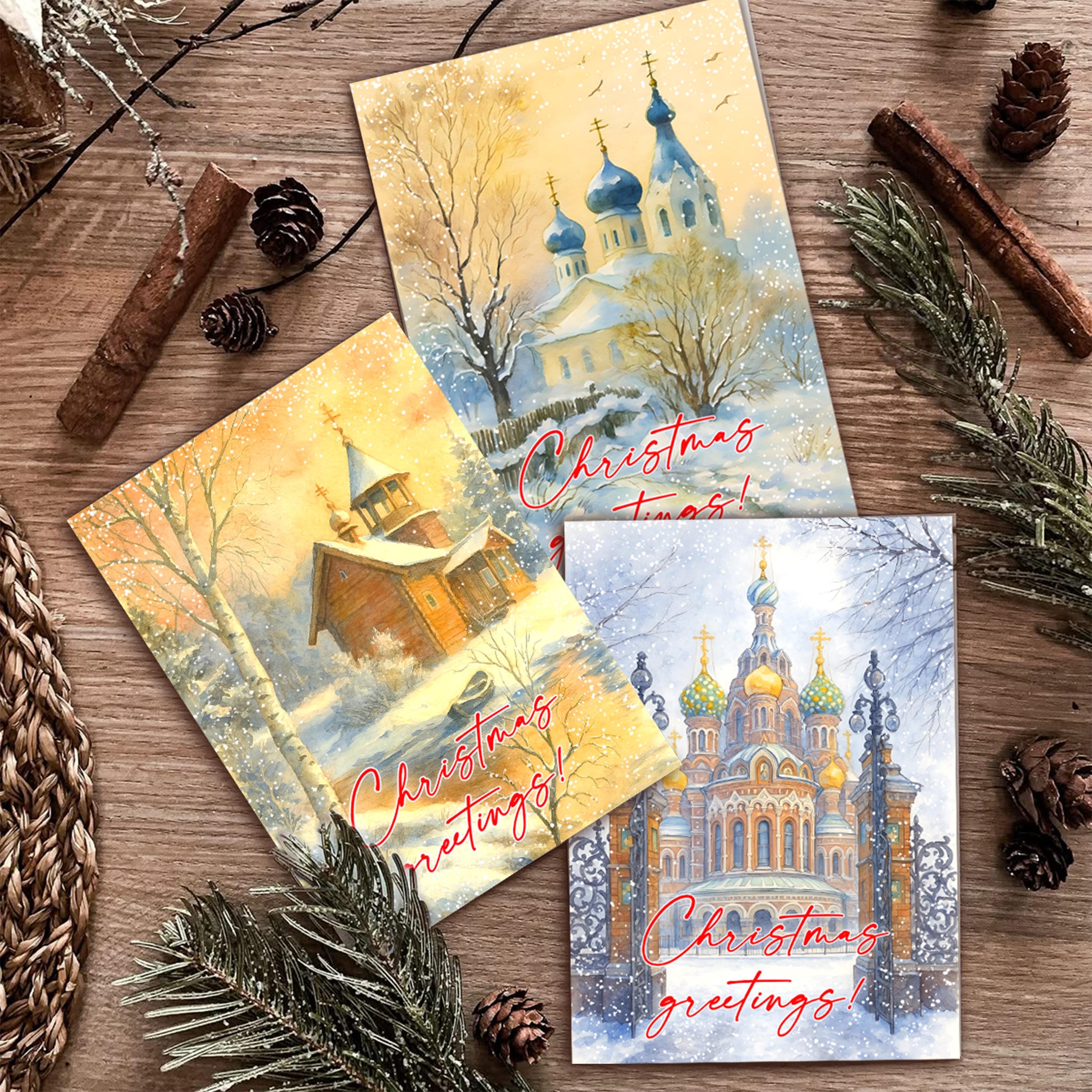 Russian Christmas Cards - Etsy