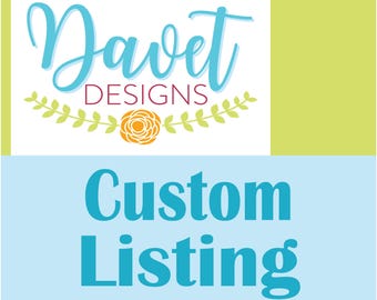 Custom listing for Courtney