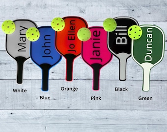 Pickleball Magnetic Name Tag