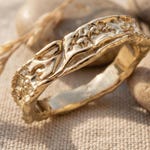 Textured Gold Rings