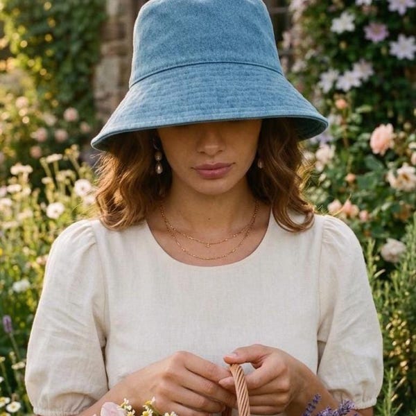 Petal Brim Bucket Hat Sewing Pattern, Reversible Sun Hat, Beginner Friendly (PDF Download)