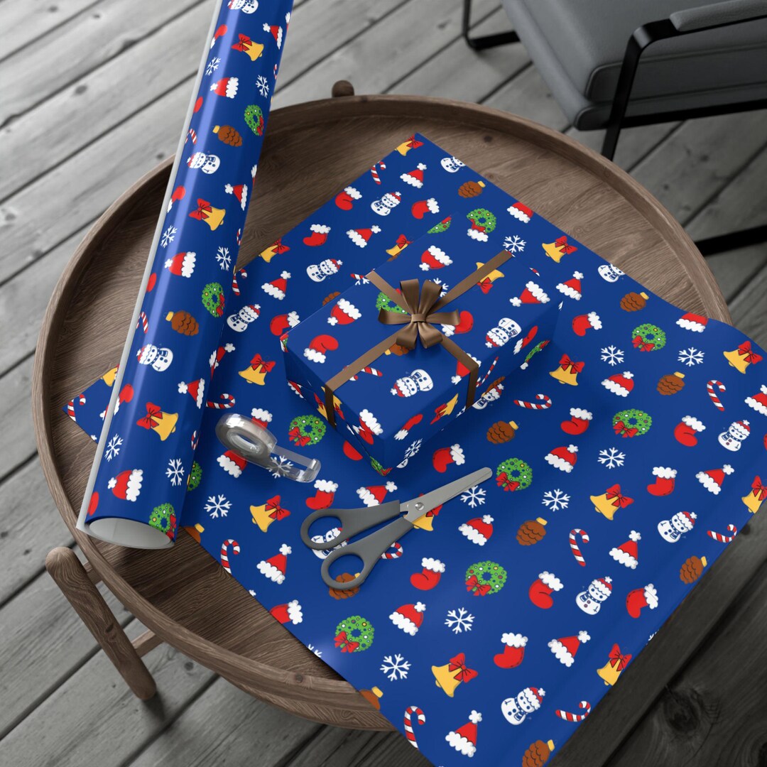 Festive Gift Wrap Papers, Christmas Wrapping Paper, Holiday Gift Wrap ...
