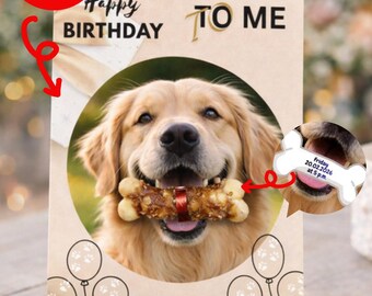 Invitation personnalisée pour l'anniversaire de votre chien | Invitation numérique pour une fête canine | Invitation amusante (PDF/JPG)