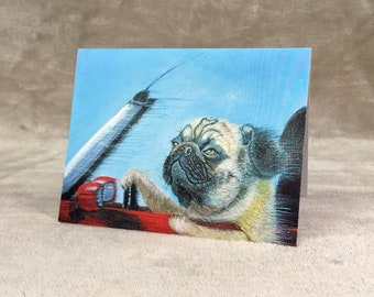 Tarjetas de notas de Pug