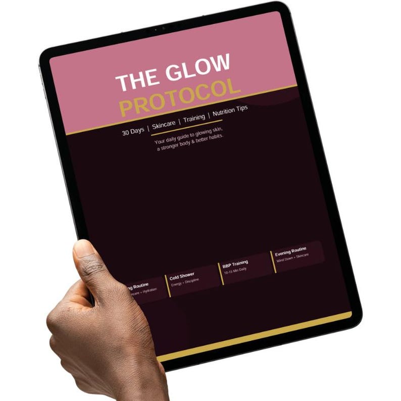 The Glow Protocol – 30 Day Skincare, Training & Wellness Guide for ...
