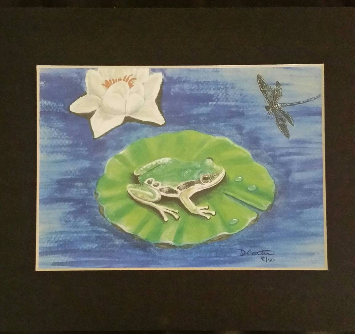 Frog Watercolor Painting Print Nature Painter