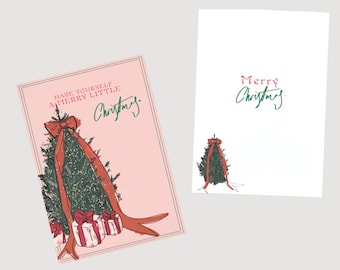 Merry little Christmas card - A6 - Digital download
