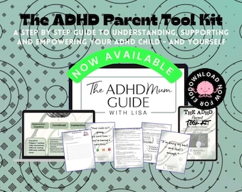 The ADHD Parent Toolkit | Step-by-Step Guide to Supporting, Understanding & Empowering Your ADHD Child | Printable Digital Download**