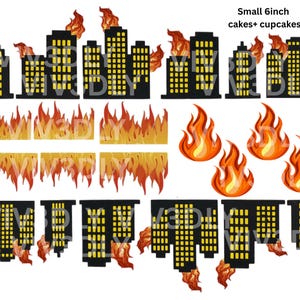 Godzilla vs Kong Cake Toppers | Monster Birthday Party Decoration (PDF Digital Download)