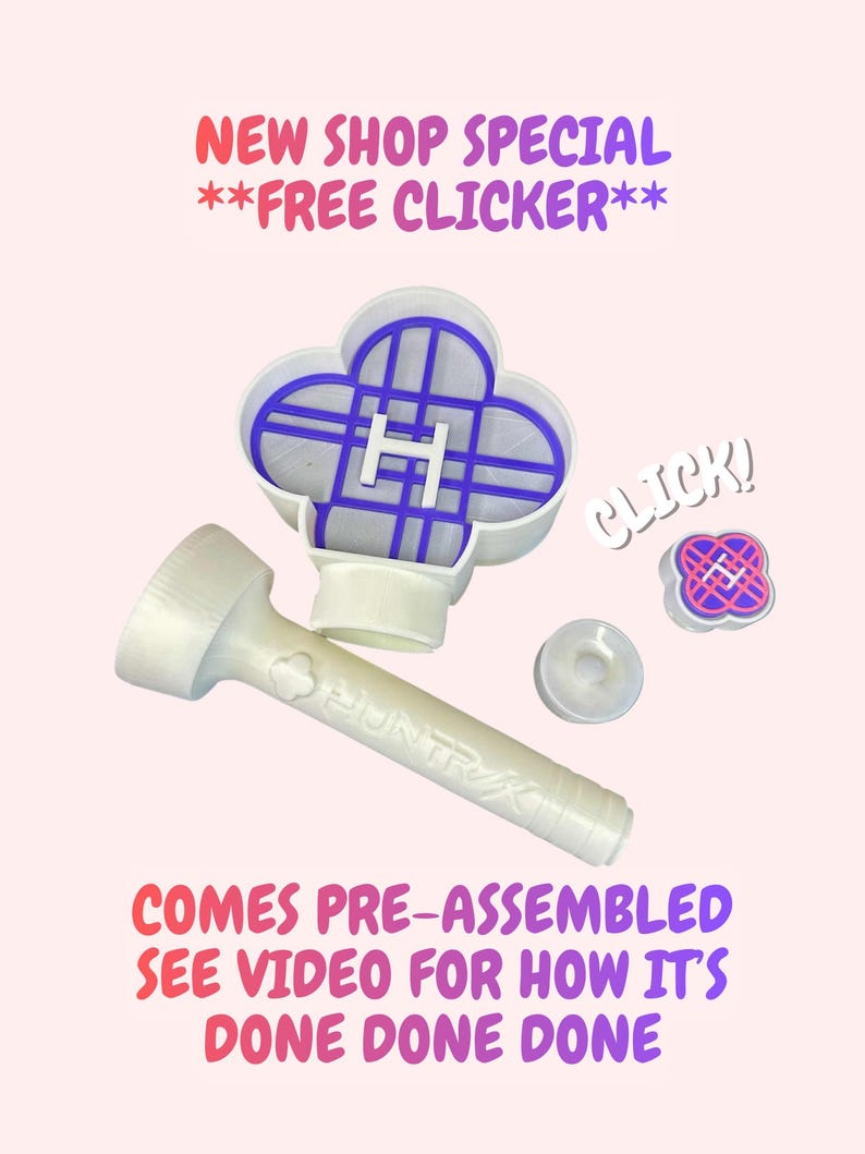 Huntrix Light Wand Prop & FREE Clicker: Kpop Concert Glow Stick ...