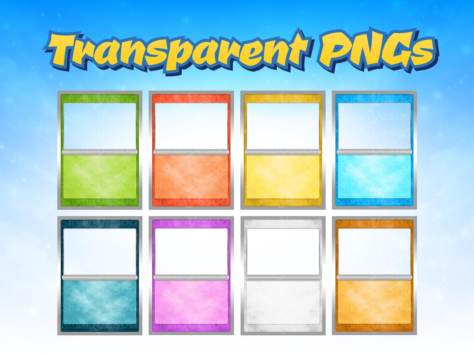 pokemon blank card value Pokemon TCG Blank Card Templates | Transparent PNG Trading Cards | Digital  Download | Pocket-style Game Assets