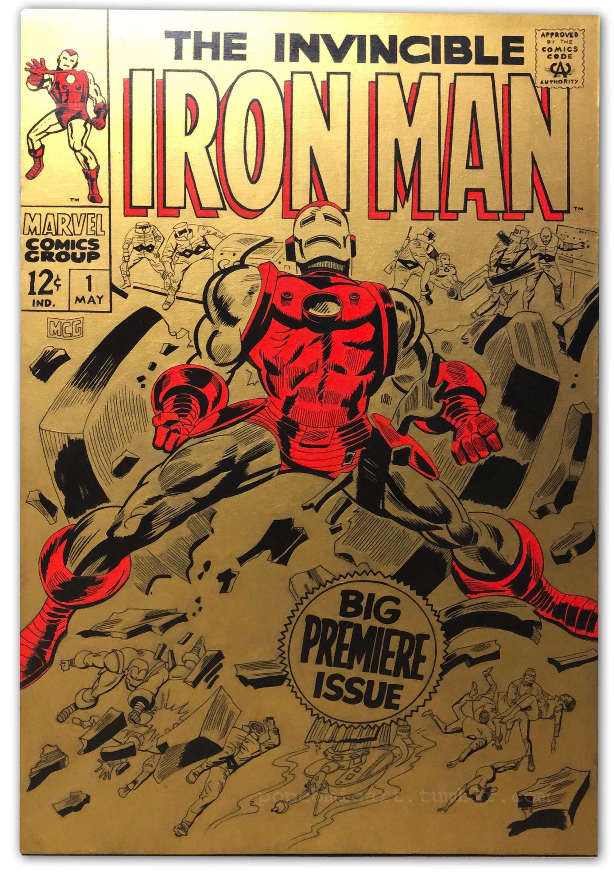 iron man comic cover design