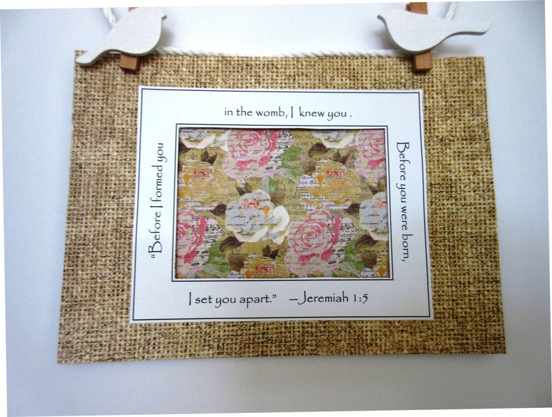 Baby Ultrasound Frame Sonogram Grandpas Pregnancy Reveal Girl 5x7 Rustic Boho Burlap Antiqued Fl Neutral Nursery