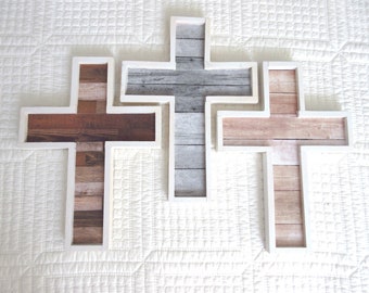 Rustic Wooden Cross: Christian Wall Decor, Nursery Decor