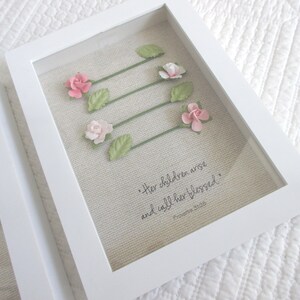 &quot;Personalisierte Muttertag Schattenbox Kunst: &quot;&quot;Sprüche 31&quot; Blumen christliches Geschenk.&quot;