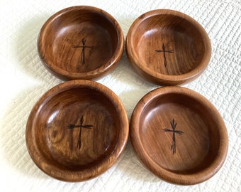 Christian Prayer Bowl Round Wooden Teak Bowl with Prayer Cards Pray Without Ceasing Prayer Warrior Prayer Life