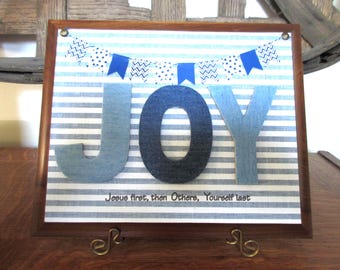 JOY Christian Wall Decor: Jesus First, Then Others, Yourself Last