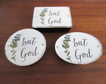 Christian WORD Art But God with Bible Verses Paperweight Gifts for Her Gifts for Him Christian Gift Office Accessories Deak Accessories