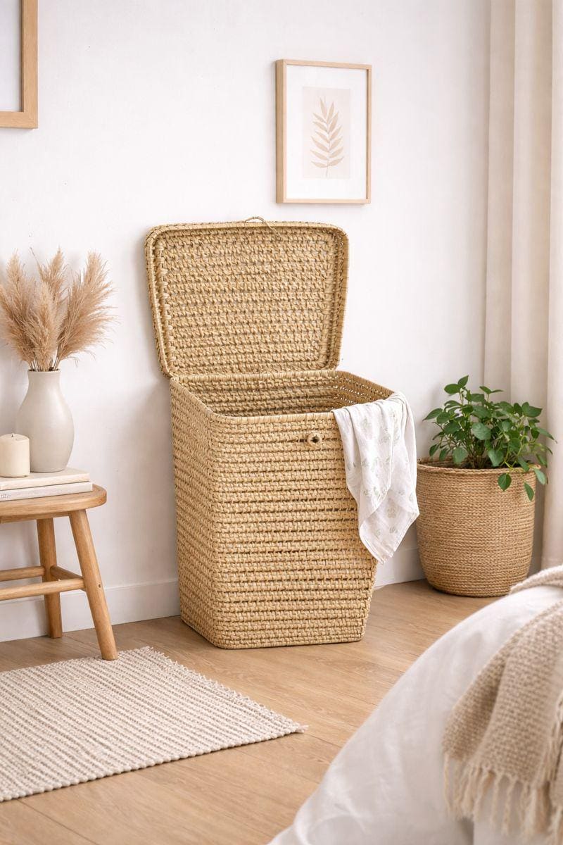 Cesto Portabiancheria Pieghevole Con Joystick - 52 Litri, Contenitore In Tessuto Oxford Impermeabile Per Vestiti, Giocattoli, Biancheria, Per Casa, Bagno, Camera Da Letto, Dormitorio