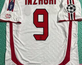 Inzaghi No. 9 AC Milan Vintage Shirt – 2006/2007 Shirt – Champions