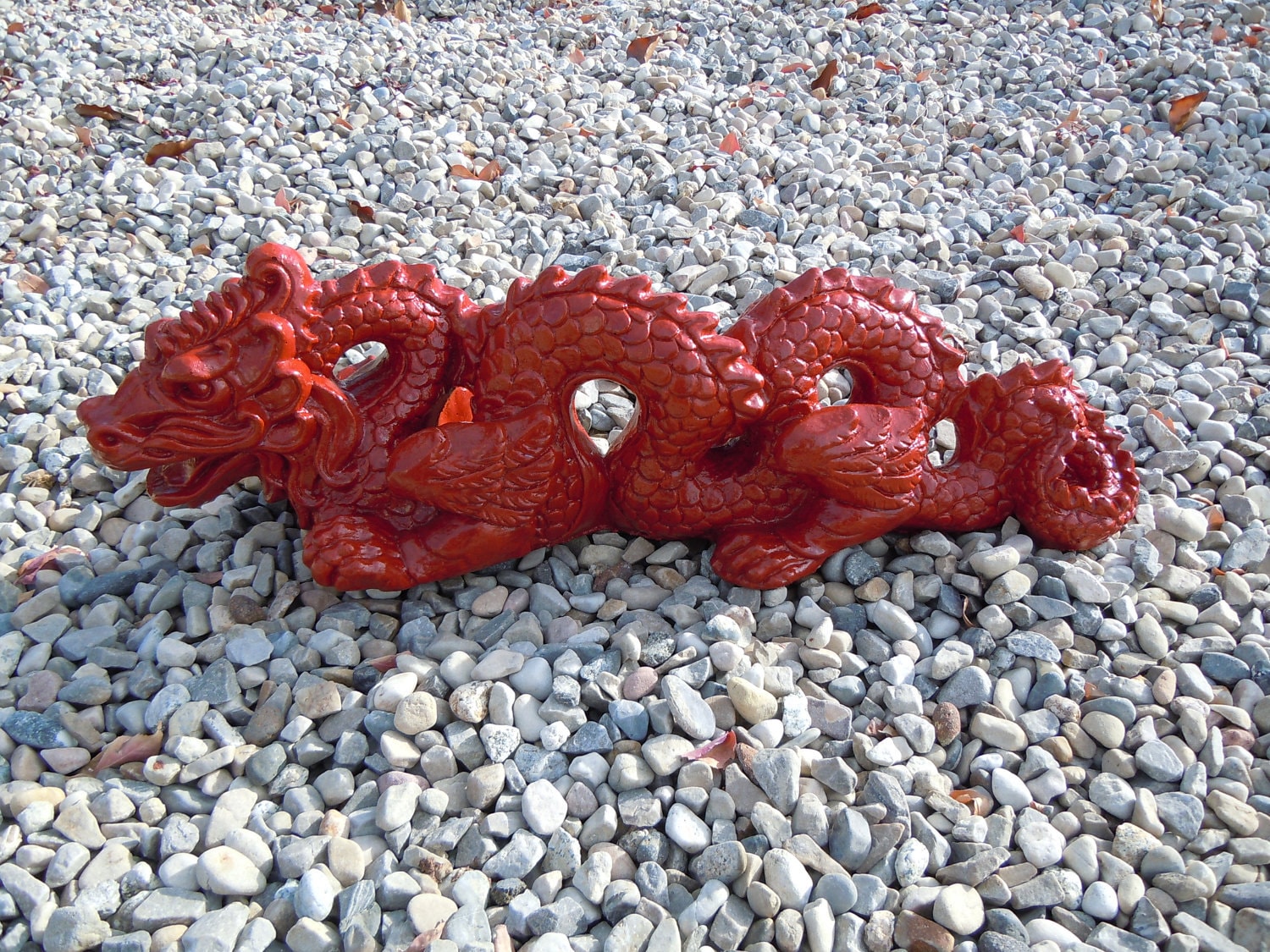 Concrete Dragon Garden Statue Etsy