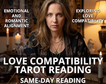 Liefdescompatibiliteit Tarotlezen | Inzicht in paranormale relaties (pdf, 24-uurs levering)