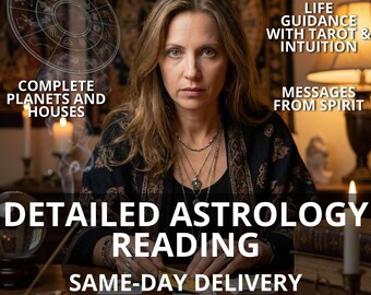 Lectura de la carta natal astrológica / Análisis de la carta natal / Perspectivas del tarot psíquico (PDF)