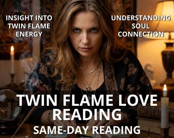 twin flame psychic reading with journey insight connection guidance separation reunion themes same day