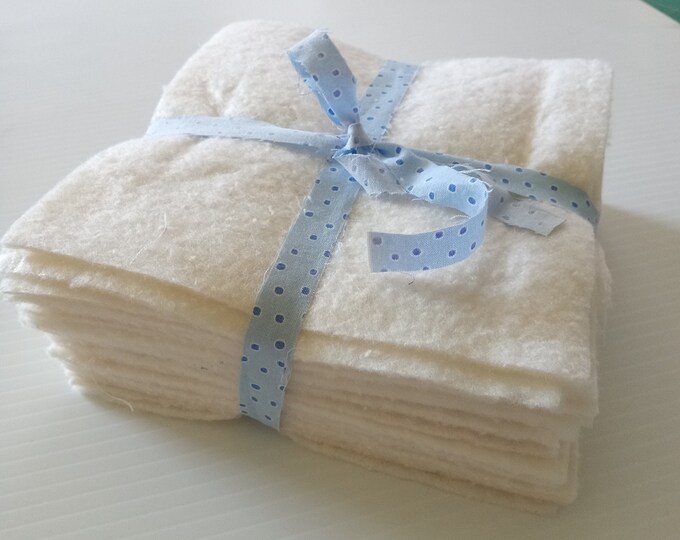 20 Precut 6inch Cotton Batting Squares Rag Quilts Mug Etsy