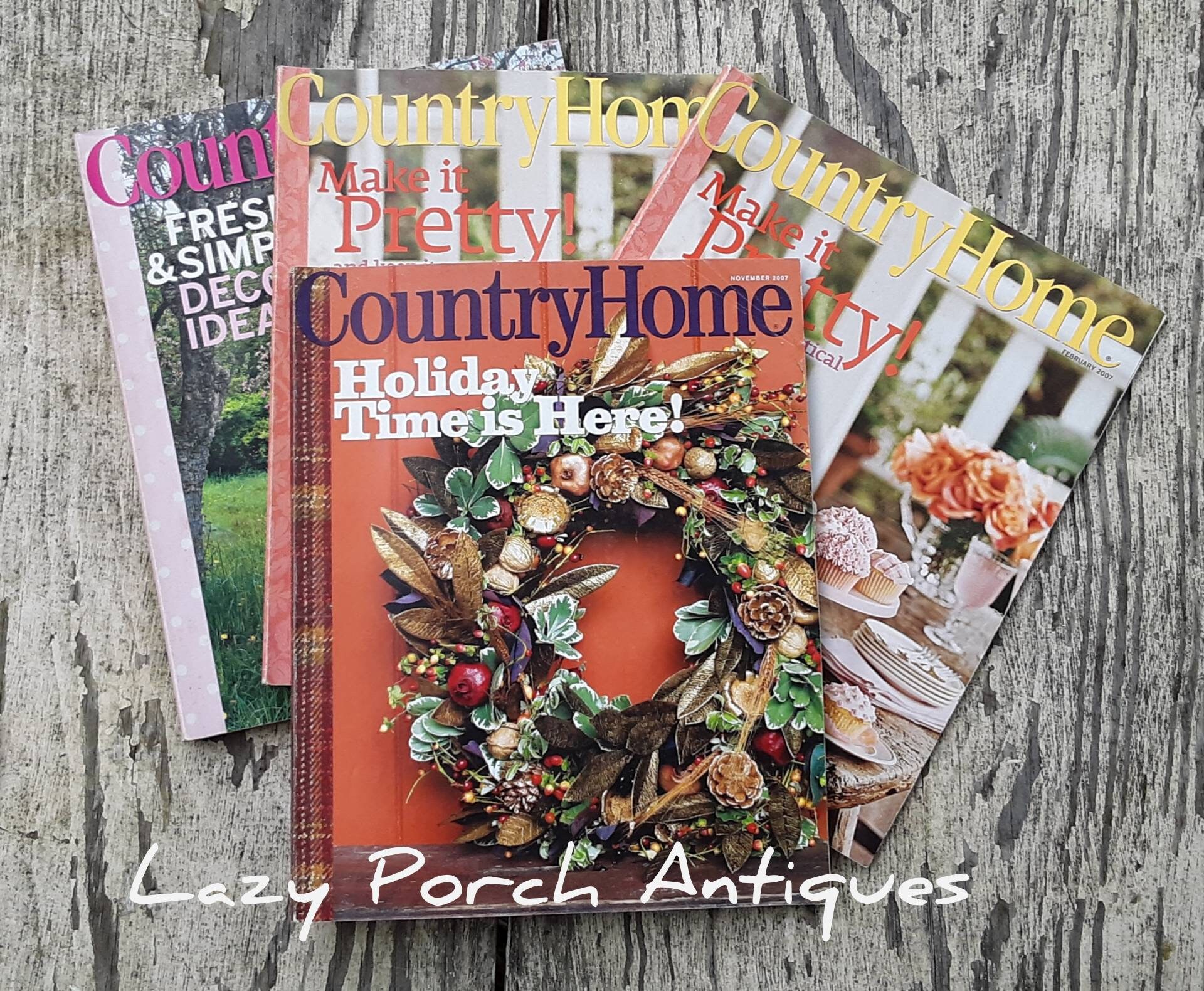 Country Home Magazine Home Decor Farmhouse Style Back Issues Etsy