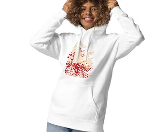 Sudadera unisex con capucha para San Valentín con el signo del zodíaco