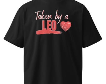 Camiseta unisex de cuello alto extragrande orgánica del signo zodiacal Leo