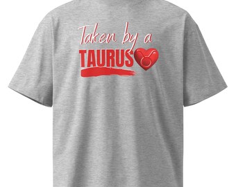 Camiseta unisex de cuello alto extragrande orgánica con el signo zodiacal Tauro