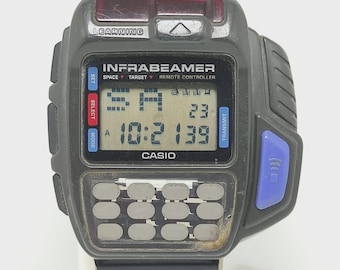 Casio JG-10 Infrared Beamer Vintage Men's Digital Watch Japan Made - Working
