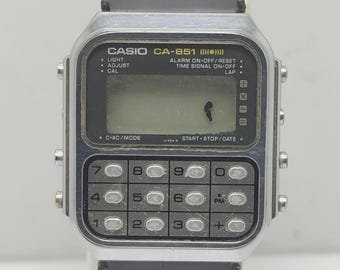 Reloj Casio CA-851 Módulo 134 Digital Vintage para Hombre, Raro, para Piezas