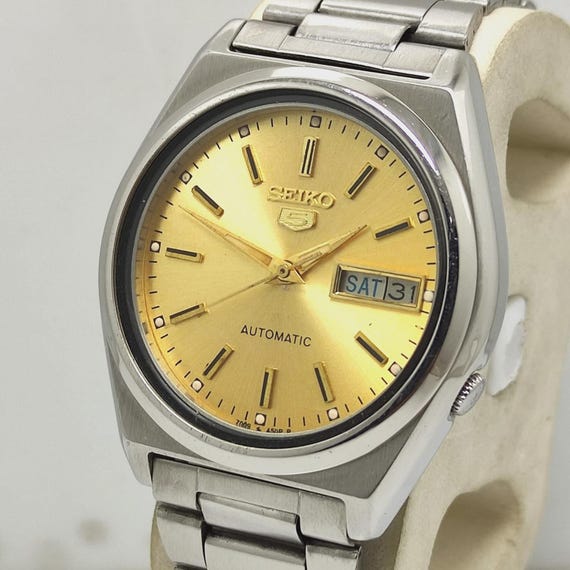 Seiko 5 7009-876J Golden Dial Vintage Automatic Men's Watch
