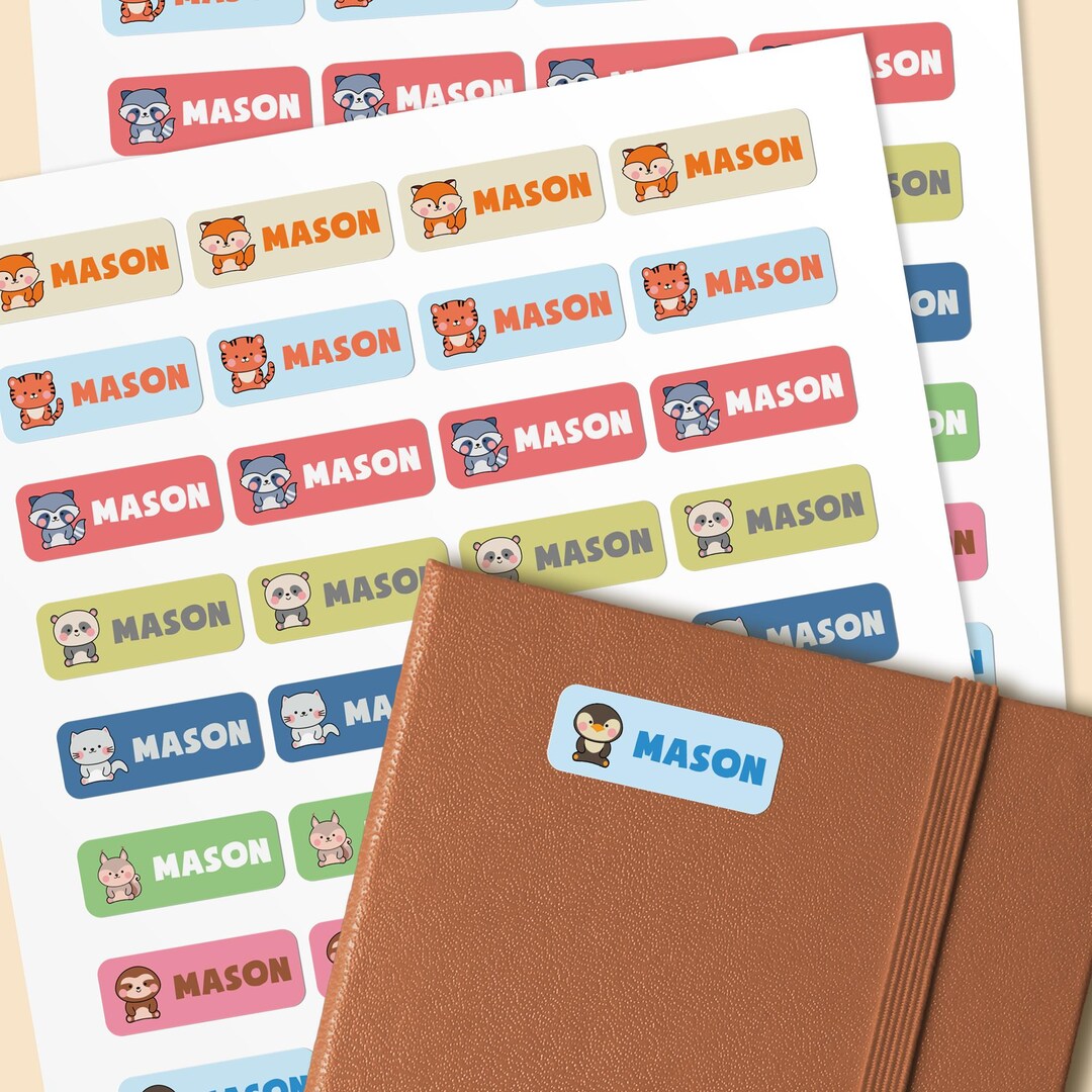 Dishwasher Safe Name Stickers | Waterproof Custom Labels for School ...