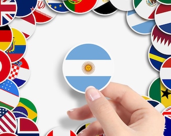 World Flag Vinyl Stickers A–Z | Country Flag Decals for Cars & Laptops