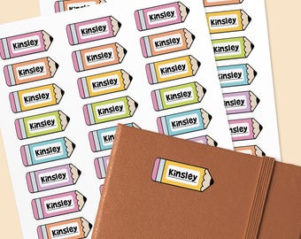 Personalized Kids Name Labels, Waterproof Custom Name Stickers for School Supplies & Daycare