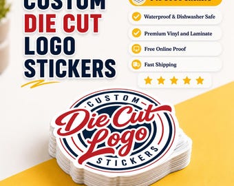 Custom Logo Vinyl Stickers: Die Cut, Waterproof, Bulk Options