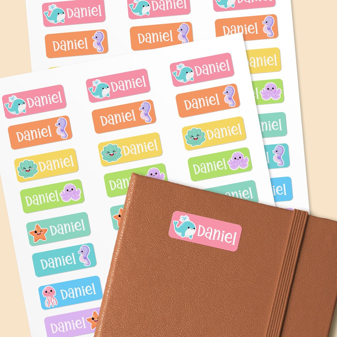 Waterproof Name Labels for School | Dishwasher Safe Stickers for Kids ...