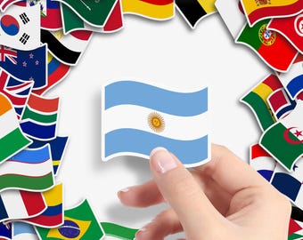 Flags of the World Stickers | Mini Country Flag Planner Stickers for Diary & Projects